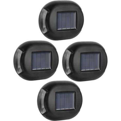 4-teiliges Solar-Wandleuchten-Set, Außenwandleuchte, Außenwandlampe, Solar-Wandnachtlicht