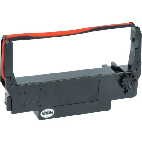 vhbw Ribbon Cartridge Replacement for Epson ERC-38 B/R, ERC-34, ERC-30 for Dot Matrix, Receipt Printer - Black-Red Ink Ribbon (1/4)