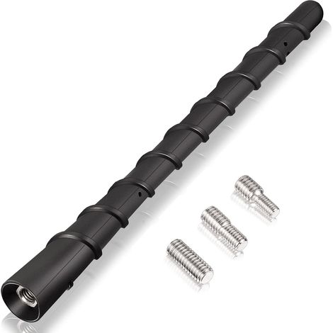 Antenne Radio Voiture Auto Courte Universelle Amplifiée Autoradio FM AM 18cm Toit Antenne Remplacement pour Stéréo Auto Camion Véhicule,Vis M40 M50 M60 (1/5)