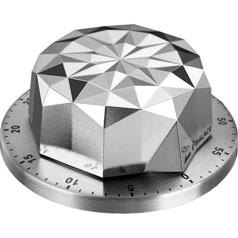 Küchentimer Eieruhr Edelstahl Timer Mechanisch Digital Kitchen Timer Magnetisch Kurzzeitmesser für Kitchen, Backen, Sport, Studieren (1/5)