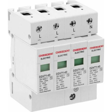 Parafoudre domestique 4P DZ47Y-40kA 385V – Dispositif de protection contre les surtensions basse tension, couleur multicolore (1/4)