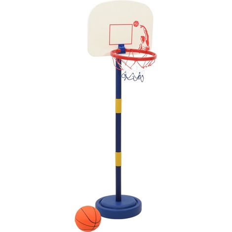 Support de jeu de basket-ball avec ballon et pompe 90/121 cm