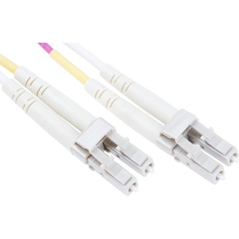 Câble fibre optique RS PRO 2m Avec connecteur / LC, OM4 Multi-mode ( Prix pour 1 )