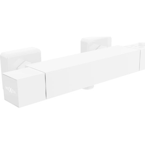 Mexen Cube Thermostat-Duschmischer, Weiß - 77200-20 (1/2)