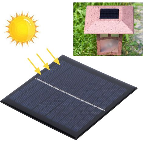 [Solarpanel] + [DIY-Kit] + [5V/3,7V] + [1W Polysilizium - ohne Speicher] für wissenschaftliche Projekte und zum Laden von Batterien - 95x95mm, 54g - 5,5V Solarlademodul für kleine Installationen. (1/5)