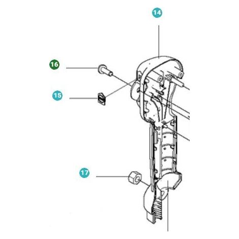 PERNO COMANDO 537141203 ORIGINALE HUSQVARNA