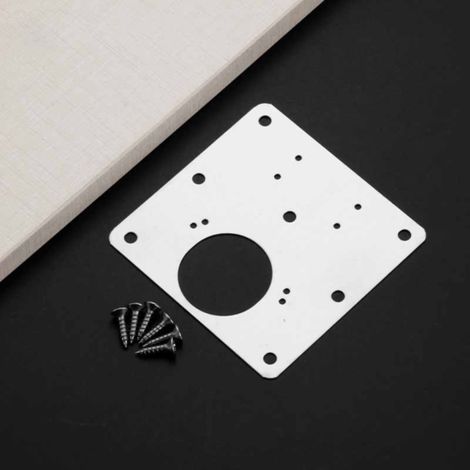 Plaque De Renfort Pour Charnière - Acier Inoxydable 304 - Pour Meubles De Cuisine Et Armoires En Bois - Kit Complet Avec Vis - 1 Pièce (1/5)