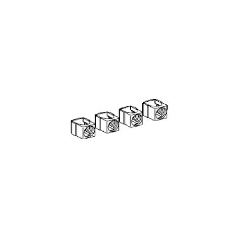 4 morsetti in alluminio - per 1 cavo 25..95 mm² - INS250, NSX100..250 - LV429228