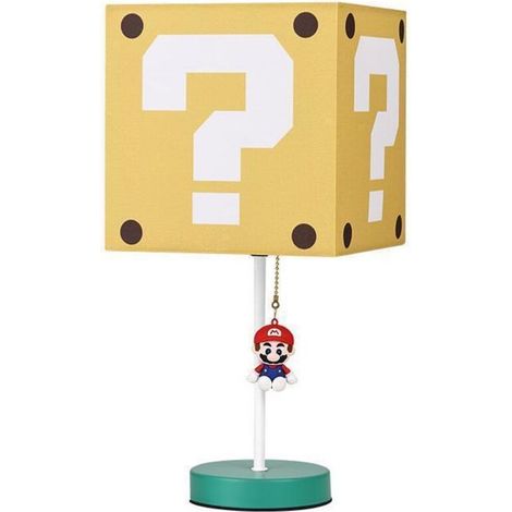 Lampe icône Super Mario veilleuse de chevet carrée en forme de point d'interrogation (1/3)