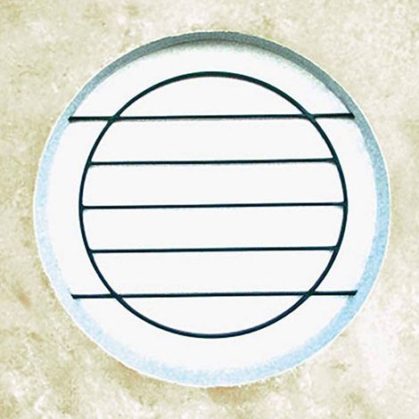 Grille de Defense Lagune diametre 60 cm pour Fenetre ronde (côte tableau)