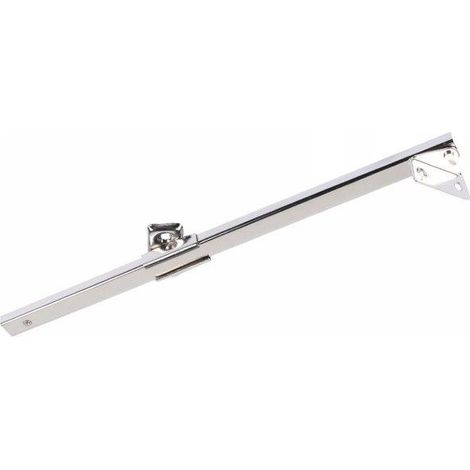 Asta snodata a scatto in ottone nichelato 250 mm.