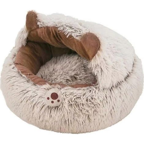Gemütliches Katzennest, überdachte Hundehütte, kleines Hundebett, warmes und rutschfestes Nest, Haustierzubehör für den Winter, Kätzchen, Welpe, Balkon A (1/5)