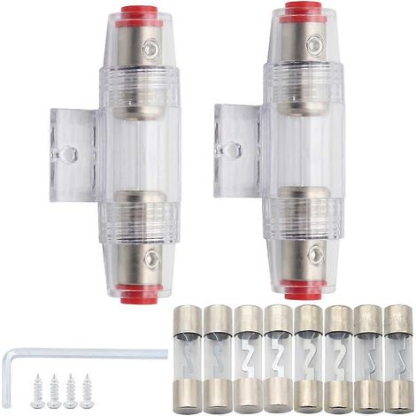 jeu de porte-fusibles 30A 60A 80A 100A pour autoradio (rénovation audio). (1/5)