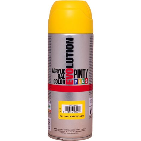 PintyPlus Evolution Sprühfarbe RAL 1021 Rapsgelb 520 ml