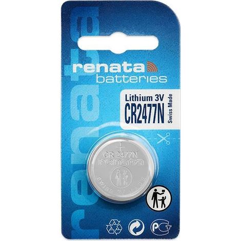 .RENATA CR 2477N lithium 950 mAh 3 V 1 pc(s).
. (1/2)