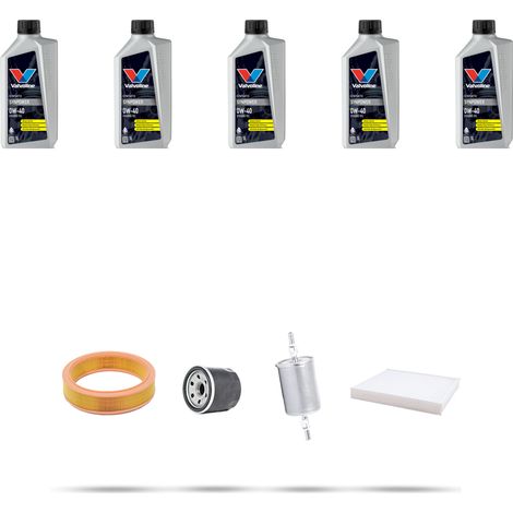 Kit tagliando 4 FILTRI e 5L OLIO compatibile con Vw Lupo 1.0 37kw dal 1998 (1/5)