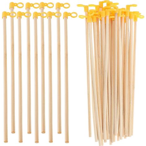 35 bâtonnets de lanterne en bois, bâtonnets de lanterne portatifs, tiges de lanterne en papier, bâtonnets de lanterne (1/5)