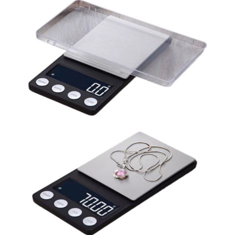 JANMIR-Balance électronique portable mini à piles avec plateau de pesée, précision 0,01 g, idéale pour la maison et les petits aliments. (1/5)