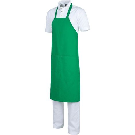 Delantal de servicios con cinta de cuello fija WORKTEAM M501  Verde
