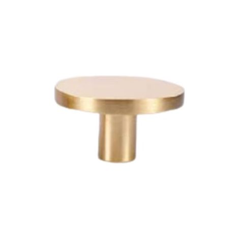 10 pomos de latón para muebles, tiradores redondos para cajones y puertas con tornillos de 25 mm, 33 x 20 mm. (1/4)