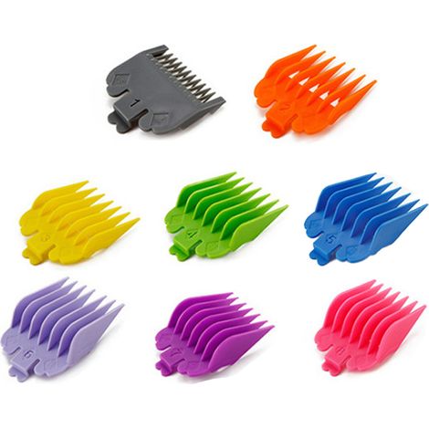 Sabot De Tondeuse - 8 Pièces - Longueurs De Coupe 1 5 Mm À 25 Mm - Universel Pour Tondeuses À Cheveux - ABS (1/5)