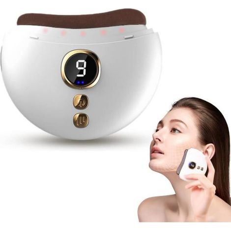 Gua Sha Électrique - Massage Visage Vibrant et Chauffant - Contour et Raffermissement Facial - 1 Pièce