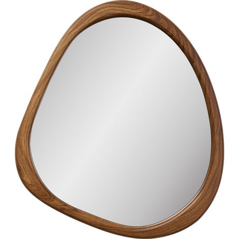 Specchio da parete Luxon in MDF effetto legno forma organica 44x48 cm (1/4)