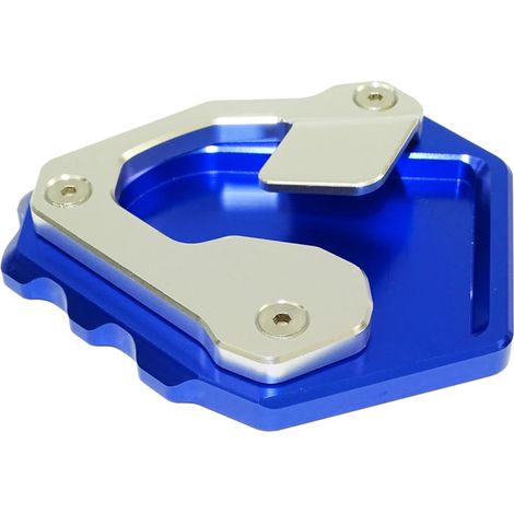 (Bleu) Compatible avec Honda CRF1000L Africa Twin ABS/DCT 2016-2019 : béquille latérale, extension de béquille, plaque de support maxpower (1/4)