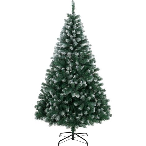 HOMCOM Albero di Natale 180 cm con 700 Rami e Base Pieghevole, Verde (1/5)