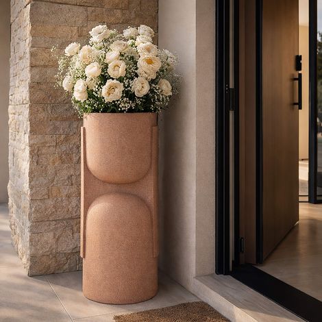 Vaso Fatomi, Design Futurista, Rosa,