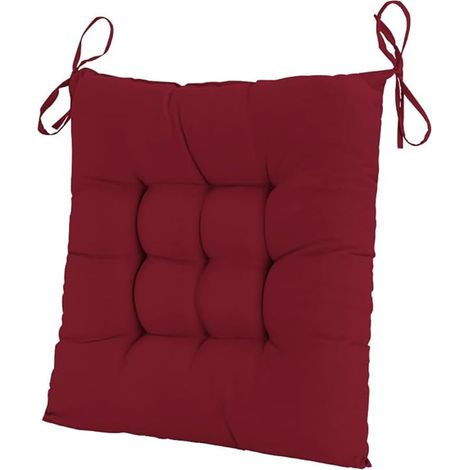 Stuhlkissen 40x40 cm, terrakottafarben, Baumwollmodell Duo, pflegeleicht - Stuhlkissen 40x40 cm, terrakottafarben, Baumwollmodell Duo, pflegeleicht (1/5)