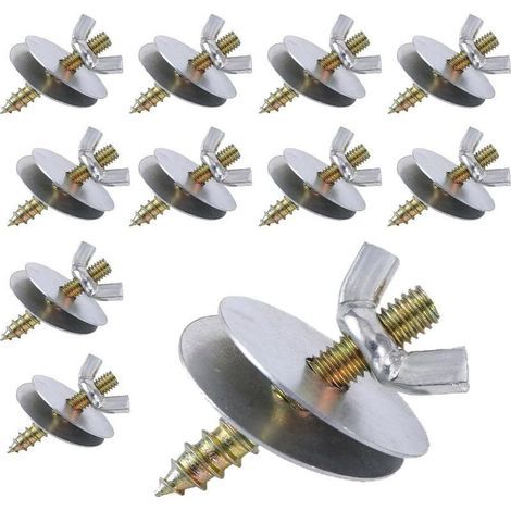 Lot de 10 vis à Branche en Acier Inoxydable pour Bricolage de perchoirs Fixation Cage de Jouets d'oiseaux, perchoirs, perruches ondulées Accessoires avec Outil de vissage (1/5)