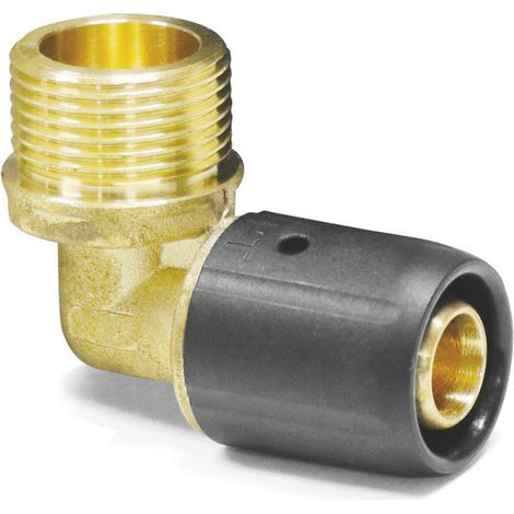 Steckfitting 90° Winkel - Bogen + Außengewinde - DVGW