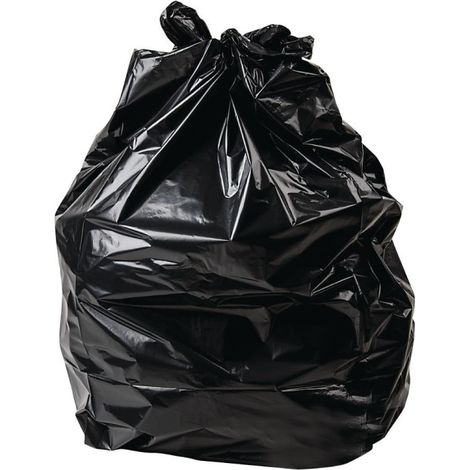 Sacs poubelle résistants noirs 70L (lot de 100) - 457 x 737 x 965 mm - JANTEX (1/5)