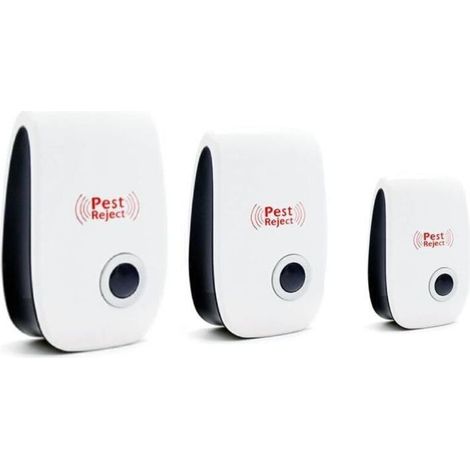 Répulsif À Ultrasons - Pour Souris Rats Araignées Fourmis Moustiques - Intérieur - Lot De 3 (1/4)