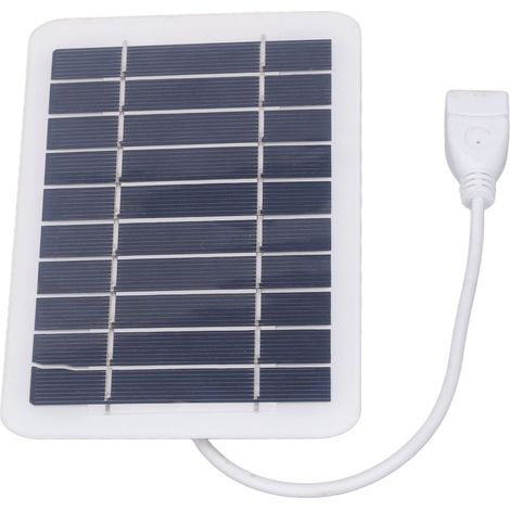 Panneau solaire portable d'extérieur, chargeur pour appareil photo, téléphone portable, batterie externe 2W 5V (1/5)