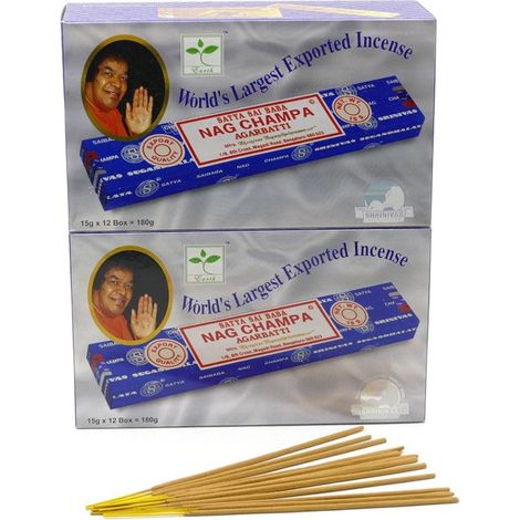Bâtons d'encens - Naturels - Indien - Nag Champ Sai Baba - Lot de 24 boîtes (1/5)