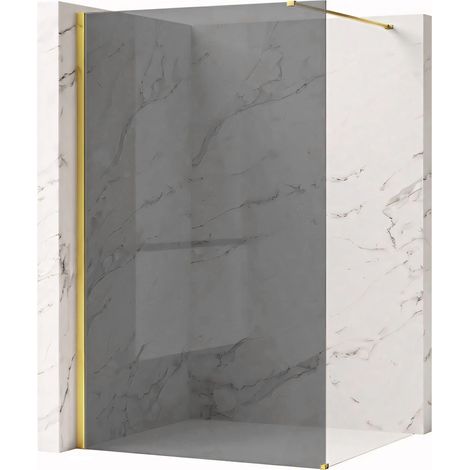 Paroi De Douche Rea Flexi Grey Gold 130