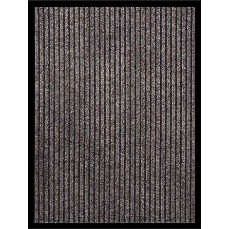 vidaXL Felpudo de rayas beige 60x80 cm (1/5)
