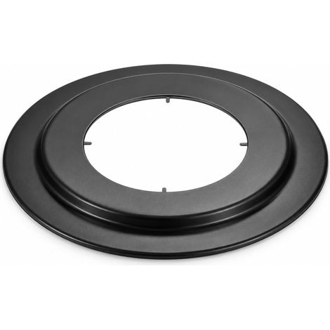 MAKA Rosone Curva 90 Canna Fumaria Legna Nero Ø 130 mm (1/5)