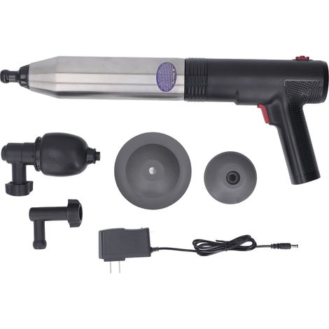 Limpiador de desagües eléctrico, dispositivo de limpieza de alta presión para inodoros, baños y fregaderos de cocina. (1/5)
