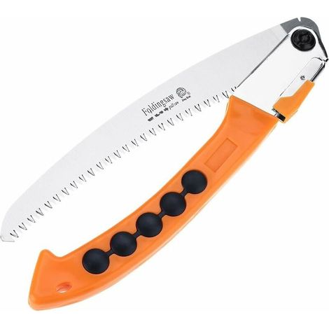 VURAHOME - Scie À Elaguer Portable Durable , Scie À Main Pliante Avec Poignée Anti-Dérapante Scie Pliante À Usage Multiple Jardinage Camping Élagage Sciage Parage Jardinage Trails Forestiers 7 Dents P (1/5)