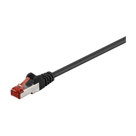 Digitus DK-1644-0025/BL RJ45 Câble réseau, câble patch CAT 6 S/FTP 0.25 m noir sans halogène, torsad (1/3)
