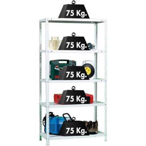 Simon Rack Advantage Plus 5 étagères blanc robuste