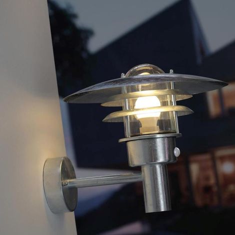 Nordlux LØnstrup 32 Sensor Außen-Wandleuchte Zink (1/2)