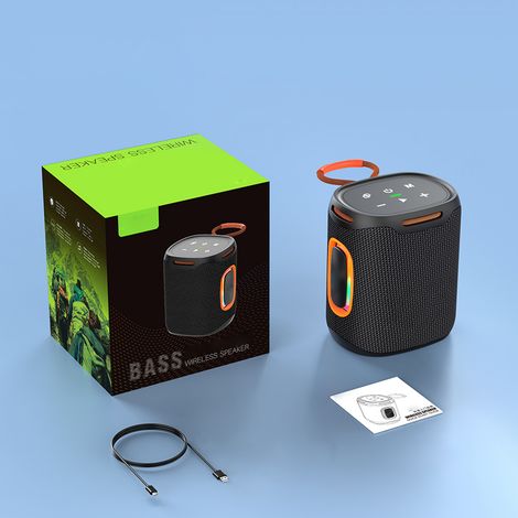 Altavoz Bluetooth Portátil 25W IPX6 con Luz RGB y Graves Potentes, Batería 6000mAh – Ideal para Exteriores y Fiestas (1/5)