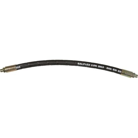 Raccord flexible pour graissage avec tresse en acier 500 mm