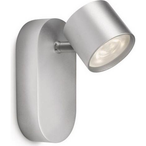 Spot chambre Star LED H8 cm - Gris - Argent (1/5)