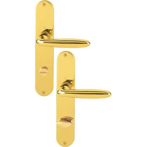 Hoppe Langschildgarnitur Verona M151/302 MS F71 Bad SK/OL 78mm DIN L/R (1/2)