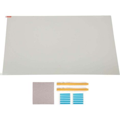 (PET, sans colle) Protecteur d'écran anti-lumière bleue pour écran d'ordinateur 24 pouces Film d'écran anti-lumière bleue 16:10 Matériau PET sans colle, filtre la lumière bleue, les rayons ultra (1/4)